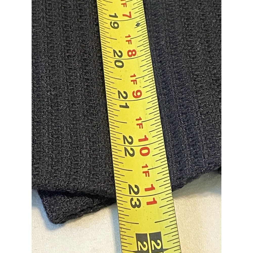 Austin Reed Black Virgin Wool Cashmere Waffle Knit Pencil Skirt Size 12 - Picture 6 of 6